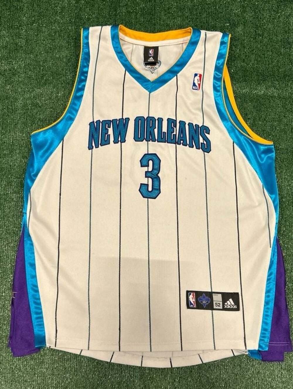 Vintage Adidas Chris Paul New Orleans Hornets Authentic NBA Jersey Size 52